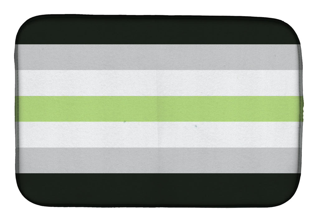 Agender Pride Dish Drying Mat Absorbent Dish Drying Mat Pad for Kitchen Counter Dish Drainer Mat for Countertop, 14 x 21", Multicolor