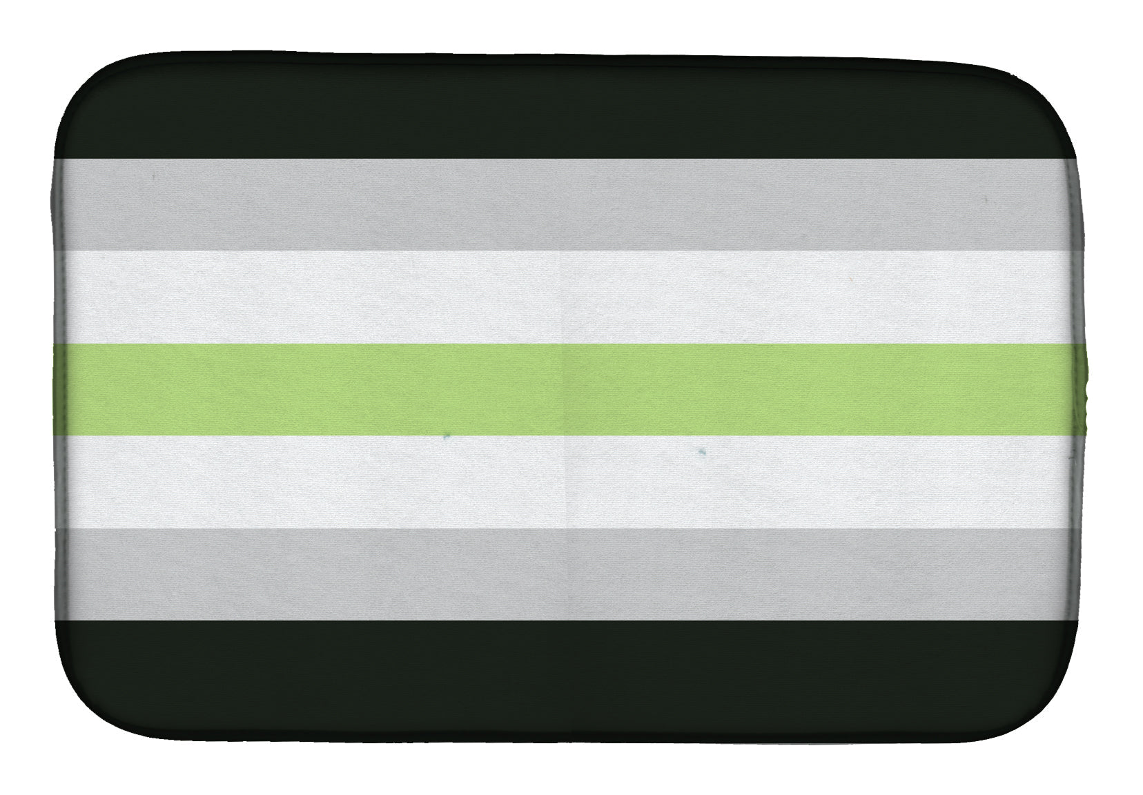Agender Pride Dish Drying Mat Absorbent Dish Drying Mat Pad for Kitchen Counter Dish Drainer Mat for Countertop, 14 x 21", Multicolor