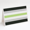 Agender Pride Greeting Cards Pack of 8 Blank Cards with Envelopes Whimsical A7 Size 5x7
