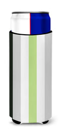 Agender Pride Slim Can Hugger , Insulated Foam Hugger for 12 oz Slim Cans, Beer Bottles & Water Bottles, Printed in USA