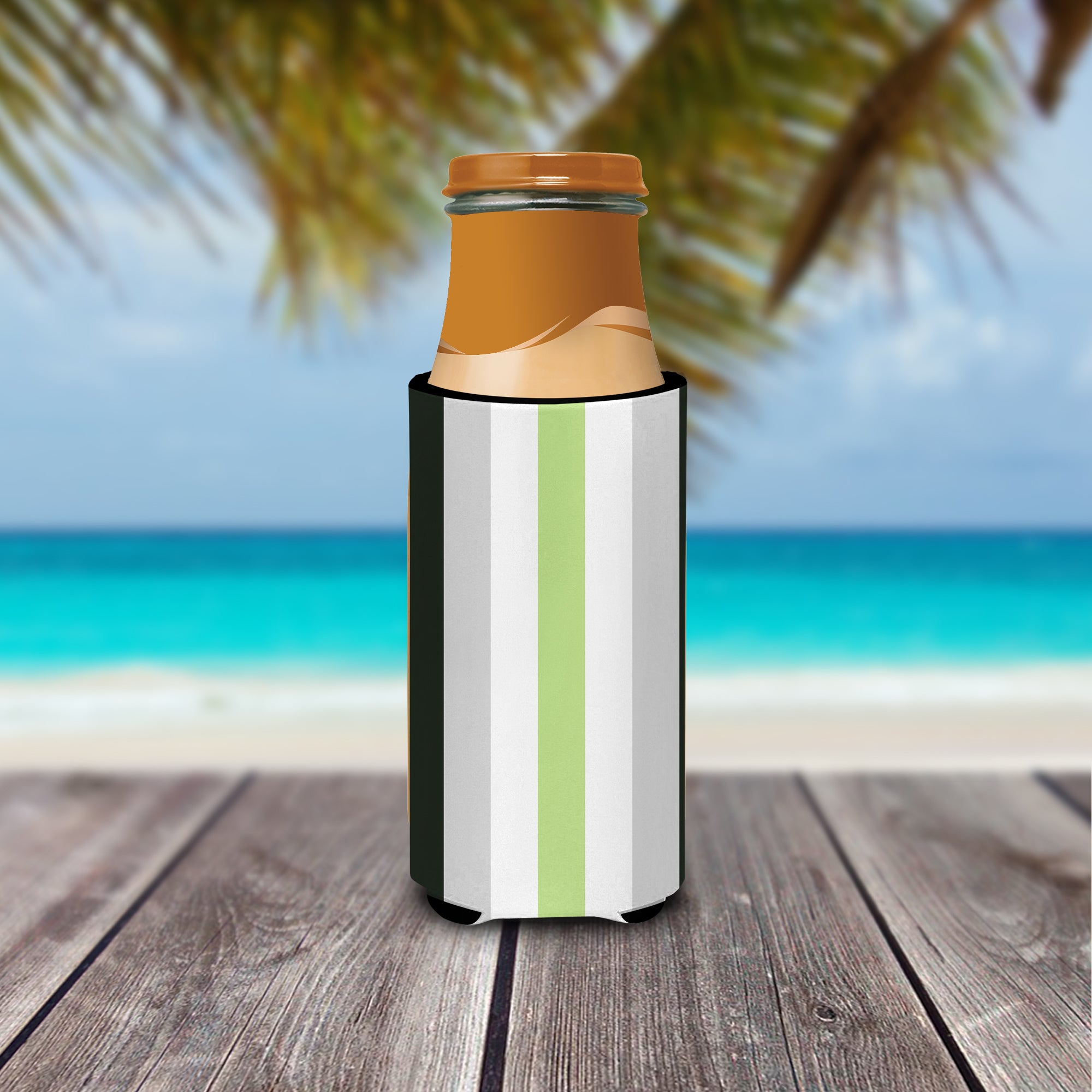 Agender Pride Slim Can Hugger , Insulated Foam Hugger for 12 oz Slim Cans, Beer Bottles & Water Bottles, Printed in USA