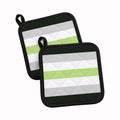 Agender Pride Pot Holder Set of 2 Heat Resistant Quilted Hot Pads 7.5 x 7.5 Inch, Insulated Kitchen Trivets for Cooking & Baking