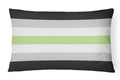 Agender Pride Decorative Throw Pillow 12x16 Indoor Outdoor Accent Cushion, Fabric Cover with Insert for Sofa, Bed, Porch & Living Room