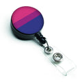 Bisexual Pride Retractable Badge Reel for Nurses ID Badge Holder with Clip Retractable Employee Badge Holder, Belt Clip