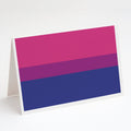 Bisexual Pride Greeting Cards Pack of 8 Blank Cards with Envelopes Whimsical A7 Size 5x7