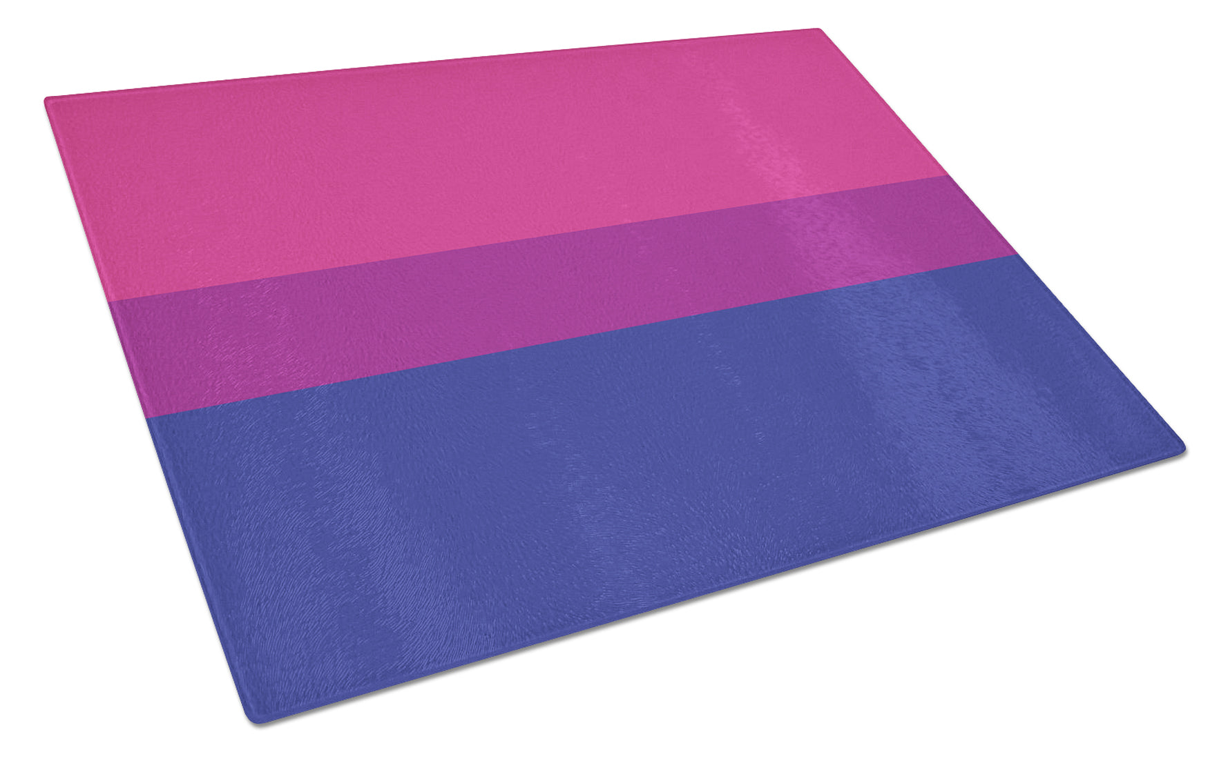 Bisexual Pride Cutting Board Tempered Glass Kitchen Cutting Surface, Heat Resistant Chopping, Non-Slip Feet, Food Prep & Serving