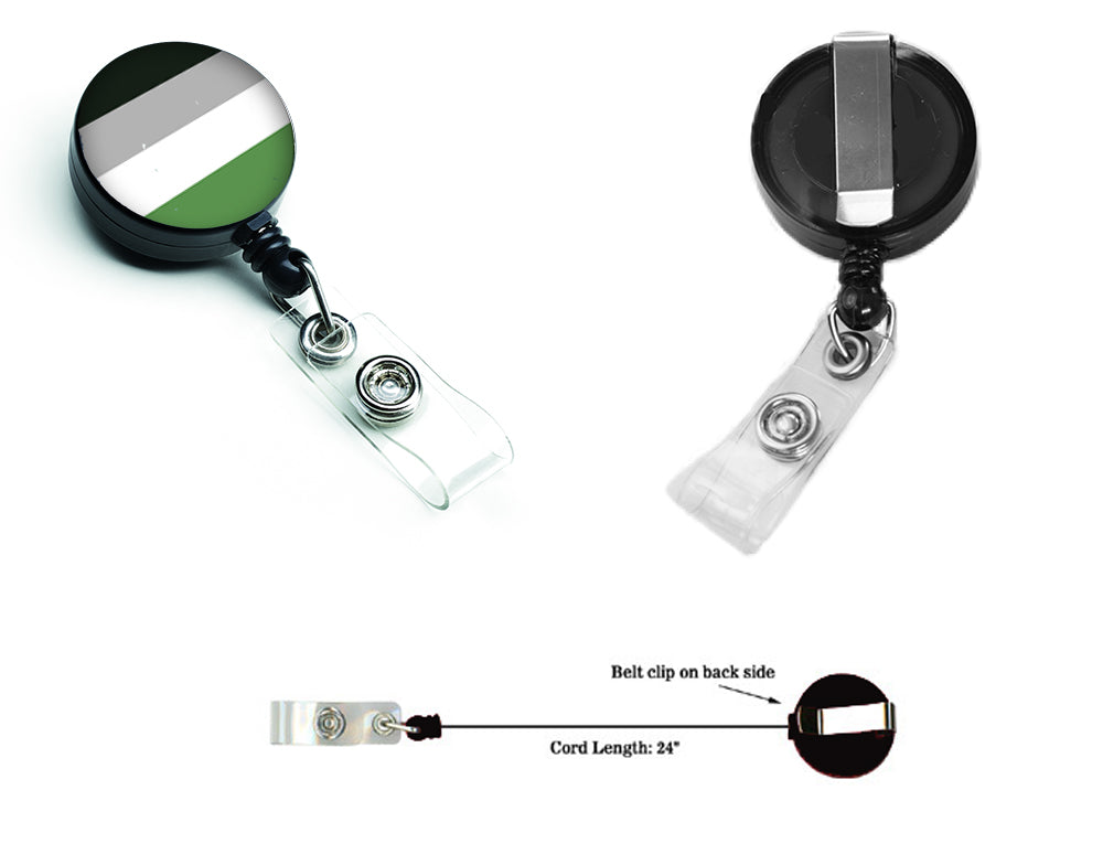 Androphilia Pride Retractable Badge Reel for Nurses ID Badge Holder with Clip Retractable Employee Badge Holder, Belt Clip