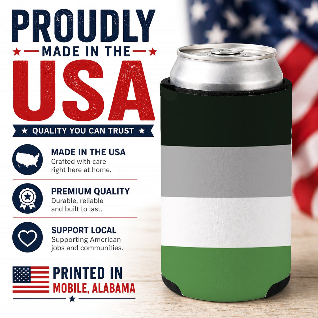 Androphilia Pride Can or Bottle Hugger Cooler Sleeve for Standard 12 oz Cans, Insulated Foam Beer & Soda Can Hugger Reusable