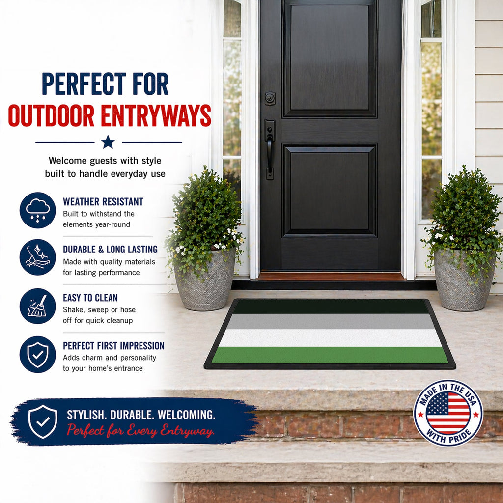 Androphilia Pride Doormat Indoor Outdoor 18H X 27W Front Door Mat Rugs for Entryway, Non Slip Washable