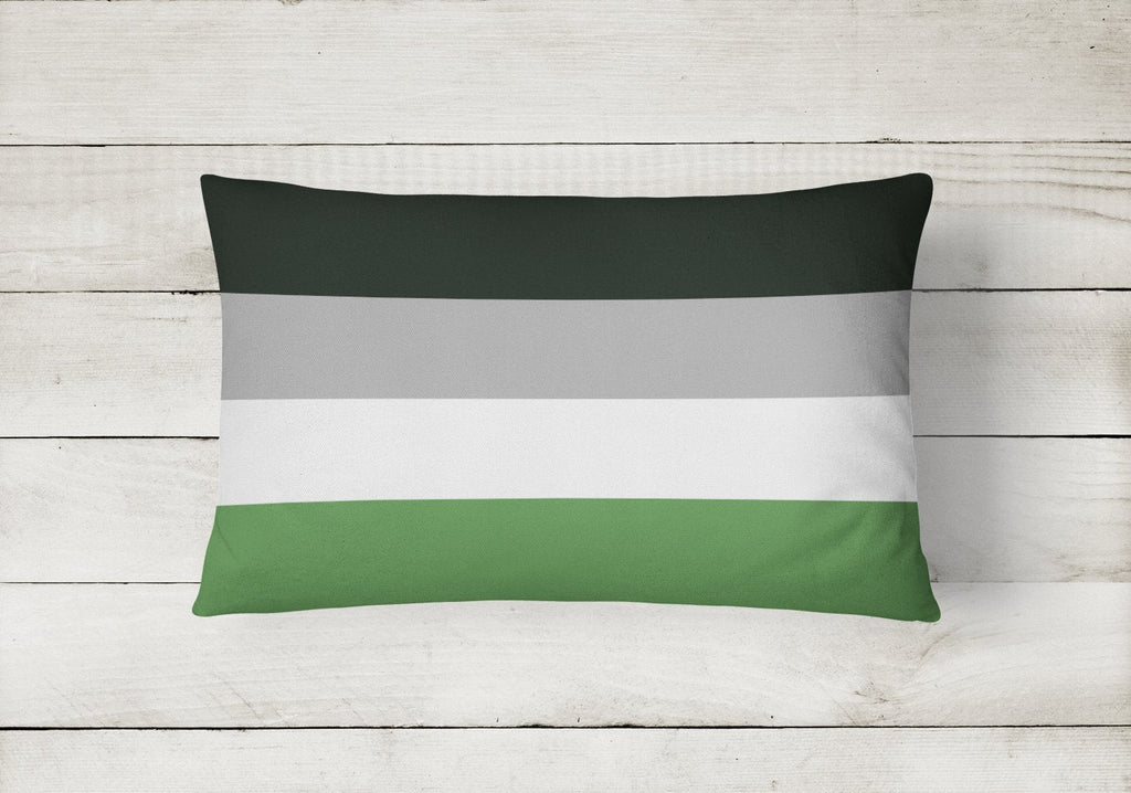 Androphilia Pride Decorative Throw Pillow 12x16 Indoor Outdoor Accent Cushion, Fabric Cover with Insert for Sofa, Bed, Porch & Living Room