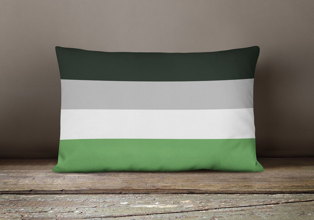 Androphilia Pride Decorative Throw Pillow 12x16 Indoor Outdoor Accent Cushion, Fabric Cover with Insert for Sofa, Bed, Porch & Living Room