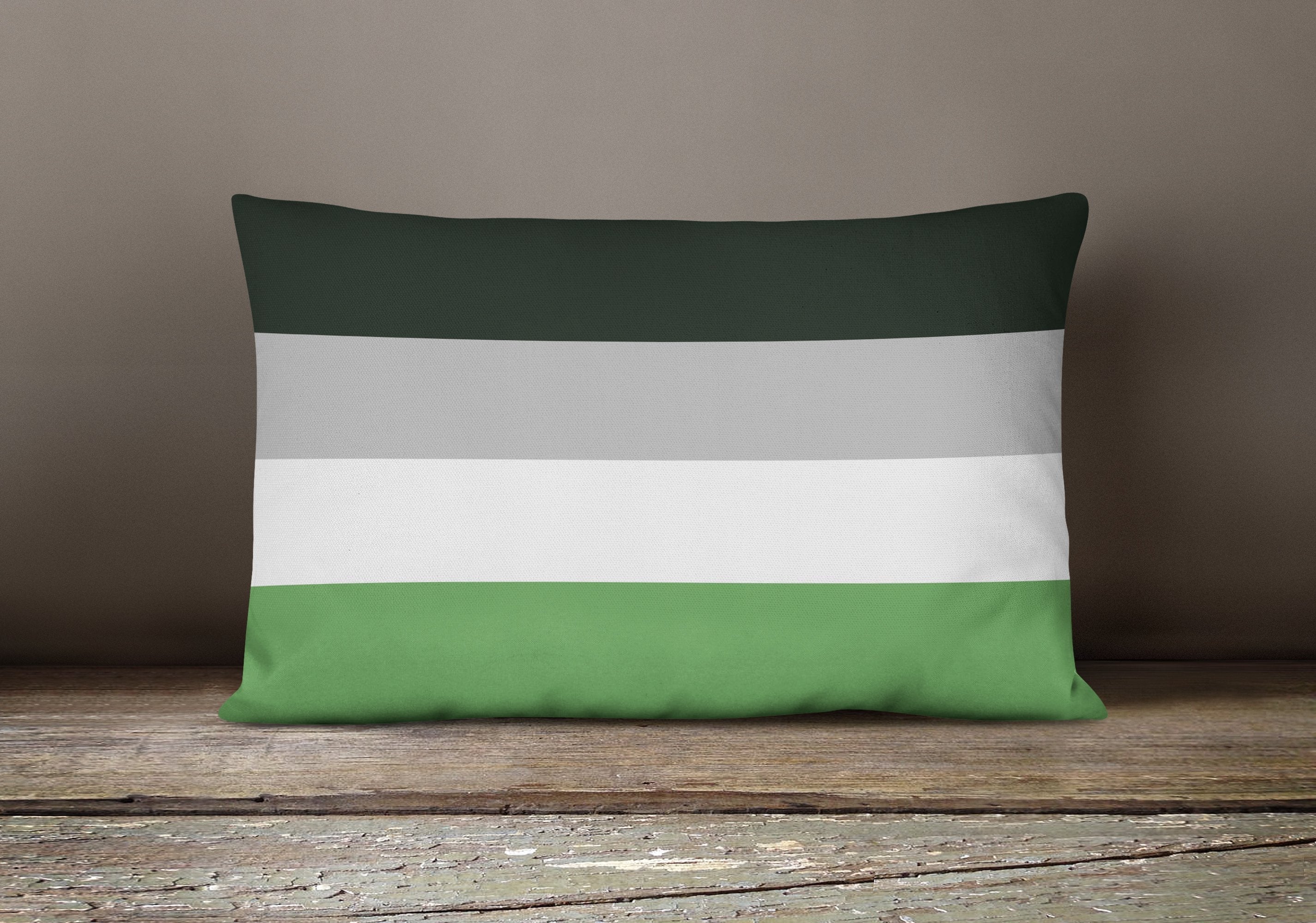 Androphilia Pride Decorative Throw Pillow 12x16 Indoor Outdoor Accent Cushion, Fabric Cover with Insert for Sofa, Bed, Porch & Living Room