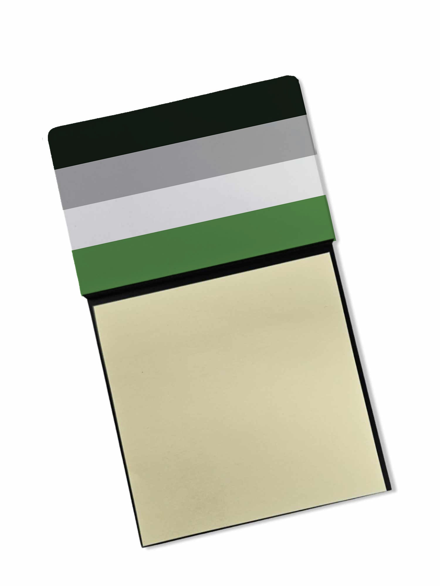 Androphilia Pride Watercolor Sticky Note Holder Refillable Dispenser Desk Accessory 3x3 Pad Gift