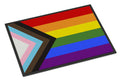 Gay Pride Progress Pride Doormat Indoor Outdoor 18H X 27W Front Door Mat Rugs for Entryway, Non Slip Washable