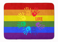 Gay Pride Love Hands Memory Foam Kitchen Mat Machine Washable Anti-Fatigue Cushion Comfort Bath or Kitchen Rug