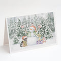 French Bulldog Brindle Christmas Greeting Cards Pack of 8 Blank Cards with Envelopes Whimsical A7 Size 5x7