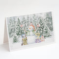 Corgi Blue Merle Christmas Greeting Cards Pack of 8 Blank Cards with Envelopes Whimsical A7 Size 5x7