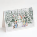 Corgi Blue Merle and Tan Points Christmas Greeting Cards Pack of 8 Blank Cards with Envelopes Whimsical A7 Size 5x7