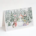 Beagle Tricolor Christmas Greeting Cards Pack of 8 Blank Cards with Envelopes Whimsical A7 Size 5x7