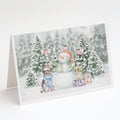Australian Shepherd Blue Merle Christmas Greeting Cards Pack of 8 Blank Cards with Envelopes Whimsical A7 Size 5x7
