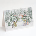 Australian Shepherd Puppy Blue Merle Christmas Greeting Cards Pack of 8 Blank Cards with Envelopes Whimsical A7 Size 5x7