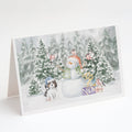 Cavalier King Charles Spaniel Tricolor Puppy Christmas Greeting Cards Pack of 8 Blank Cards with Envelopes Whimsical A7 Size 5x7