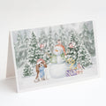 Cavalier King Charles Spaniel Blenheim Christmas Greeting Cards Pack of 8 Blank Cards with Envelopes Whimsical A7 Size 5x7