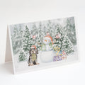 Cocker Spaniel Black and Tan Christmas Greeting Cards Pack of 8 Blank Cards with Envelopes Whimsical A7 Size 5x7