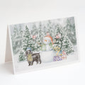 Cocker Spaniel Black Christmas Greeting Cards Pack of 8 Blank Cards with Envelopes Whimsical A7 Size 5x7