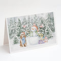 Cocker Spaniel Golden Christmas Greeting Cards Pack of 8 Blank Cards with Envelopes Whimsical A7 Size 5x7