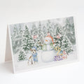 Jack Russell Terrier Wirehaired Christmas Greeting Cards Pack of 8 Blank Cards with Envelopes Whimsical A7 Size 5x7