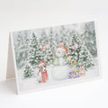 Jack Russell Terrier Puppy Christmas Greeting Cards Pack of 8 Blank Cards with Envelopes Whimsical A7 Size 5x7