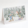Labrador Retriever Yellow Christmas Greeting Cards Pack of 8 Blank Cards with Envelopes Whimsical A7 Size 5x7