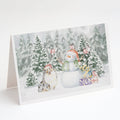 Sheltie/Shetland Sheepdog Blue Merle Christmas Greeting Cards Pack of 8 Blank Cards with Envelopes Whimsical A7 Size 5x7