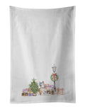 Ibizan Hound Relaxing with Christmas Wonderland Kitchen Towel Set of 2 White Dish Towels Decorative Bathroom Hand towel for Hand, Face, Hair, Yoga, Tea, Dishcloth, 19 X 28", White