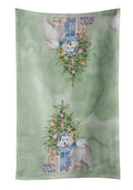 Samoyed #2 Christmas Presents and Tree Kitchen Towel Velour Plush Front and Cotton Loop Back Machine Washable