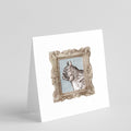French Bulldog Black Side View Pretty as a Picture Square Greeting Cards and Envelopes Pack of 8 Blank Cards with Envelopes Blank Thank You Note Greeting Cards Stationery