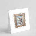 French Bulldog Black Front View Pretty as a Picture Square Greeting Cards and Envelopes Pack of 8 Blank Cards with Envelopes Blank Thank You Note Greeting Cards Stationery