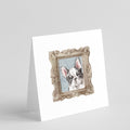 French Bulldog Black White Pretty as a Picture Square Greeting Cards and Envelopes Pack of 8 Blank Cards with Envelopes Blank Thank You Note Greeting Cards Stationery