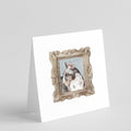Bull Terrier Tricolor Side View Pretty as a Picture Square Greeting Cards and Envelopes Pack of 8 Blank Cards with Envelopes Blank Thank You Note Greeting Cards Stationery