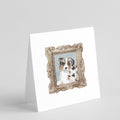 Australian Shepherd Merle Front View 2 Pretty as a Picture Square Greeting Cards and Envelopes Pack of 8 Blank Cards with Envelopes Blank Thank You Note Greeting Cards Stationery