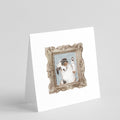 Australian Shepherd Merle Paw Hello Pretty as a Picture Square Greeting Cards and Envelopes Pack of 8 Blank Cards with Envelopes Blank Thank You Note Greeting Cards Stationery