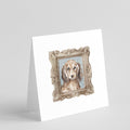 Dachsund Longhaired Red Front View Pretty as a Picture Square Greeting Cards and Envelopes Pack of 8 Blank Cards with Envelopes Blank Thank You Note Greeting Cards Stationery