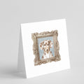 Dachsund Shorthaired Merle Front View Pretty as a Picture Square Greeting Cards and Envelopes Pack of 8 Blank Cards with Envelopes Blank Thank You Note Greeting Cards Stationery