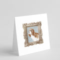 Cavalier King Charles Spaniel Red White Side View Pretty as a Picture Square Greeting Cards and Envelopes Pack of 8 Blank Cards with Envelopes Blank Thank You Note Greeting Cards Stationery