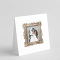 Cavalier King Charles Spaniel Tricolor Side View Pretty as a Picture Square Greeting Cards and Envelopes Pack of 8 Blank Cards with Envelopes Blank Thank You Note Greeting Cards Stationery