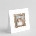 Cavalier King Charles Spaniel Red White Front View 3 Pretty as a Picture Square Greeting Cards and Envelopes Pack of 8 Blank Cards with Envelopes Blank Thank You Note Greeting Cards Stationery