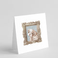 English Bulldog Fawn White Puppy Pretty as a Picture Square Greeting Cards and Envelopes Pack of 8 Blank Cards with Envelopes Blank Thank You Note Greeting Cards Stationery