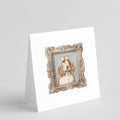 English Cocker Spaniel Golden Front View Pretty as a Picture Square Greeting Cards and Envelopes Pack of 8 Blank Cards with Envelopes Blank Thank You Note Greeting Cards Stationery