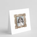 English Cocker Spaniel Speckled Front View Pretty as a Picture Square Greeting Cards and Envelopes Pack of 8 Blank Cards with Envelopes Blank Thank You Note Greeting Cards Stationery